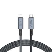 Kabel Przewód Usb-C Pd 3.1 240W Video 8K 40Gbps Szybki Mocny 2M Szary