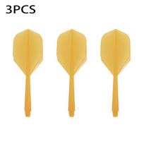 3Pcs Integrated Dart Flights and Shafts Anti-fall Professional Darts Plastic Integrated Dart Shaft and Flights Dart Accessory oranžinė