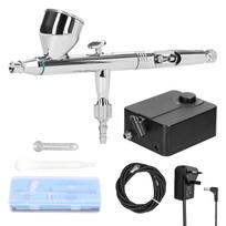 Universalus profesionalus T182C 0,3 mm Airbrush Max 30PSI oro siurblių rinkinys modelių kūrimui „pasidaryk pats“ UK Plug įvairiaspalvis