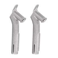 2PCS Heat Gun Nozzle 5x10mm Oval Head 8mm End Hot Air Gun Stainless Steel Welding Tips for PP PVC