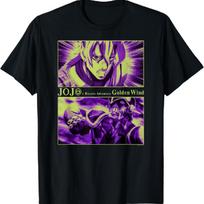 JoJo keisti nuotykiai: Auksinis vėjas Fugo ir Purple Haze marškinėliai S juoda