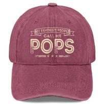 Mano mylimiausias žmogus mane vadina Pop Fun Tėčiu Seneliu Retro Išplėsta 6 Spalvos Lengva Apsauga Nuo Saulės Kepuraitė One Size