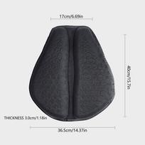 Motociklo sėdynės pagalvėlė Neslystanti Motociklo pripučiama 3D oro pagalvėlė Slėgio mažinimas Važiavimo sėdynės paminkštinimas Motociklo priedai juoda