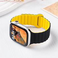 Silicone Magnetic Band for Apple Watch Ultra 3 2 49mm 45mm 44mm 40mm 41mm Adjustable Sport Strap iwatch 10 9 8 se 4 6 5 bracelet 38-40-41mm