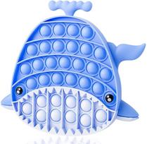 Shark Blue Boy Pop Fidget Toy Whale Bubble Popping Sensory Stress Easing Toy Fish Cool Fidget Popper For Kid'S