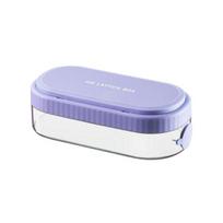 Ice Cube Mold Effortless Push-Type Release Ice Tray Storage Box BPA-Free Stackable Flexible Ice Cube Maker for Home Use violetinė