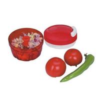 Fast Cutting Vegetable Chopper Red Manual Large Capacity Vegetable Slicer Sharp Blades Safety Guard Kitchen Must-Have Tool