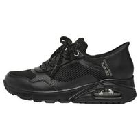 Skechers Uno Patogūs Universalūs Patvarūs Kvėpuojantys Lengvi Žemi Laisvalaikio Batai Moteriški Laisvalaikio Batai Juodi 177111-BBK 36