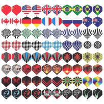 80 Pcs Dart Sets Plastic Dart Flights Dart Supplies Lightweight Dart Flights Dart Flights Set Darts