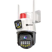 LaoWeiShi 8MP Dual-Lens Outdoor WiFi PTZ Security Camera CN plug (adapter included) Camera + 15-day loop recording card