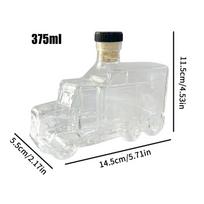 Liquor Decanter Whiskey Container Half Truck Decor 375ml Decorative Decanter With Stopper For Liquor Beer Champagne Hosting Home