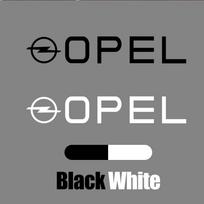 For Opel OPC Astra K Vivaro Corsa Zafira Insignia Mokka Vectra Car Logo Body Door Trunk Sticker Emblem Decor Auto Accessories Black&1PC
