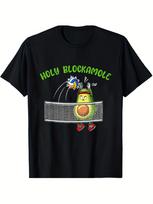 Funny Halloween Sacred Avogada Volleyball Enthusiast Funny T-shirt Casual Humorous Black Design T-shirt S įvairiaspalvis