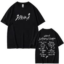 Dainininkas Mora Lo Mismo De Siempre Albumas Raidžių Grafika T-shirt Vyrams Moterims Mada Harajuku T-shirt Vasara Apvalus Kaklas Laisvalaikio Medvilniniai Marškinėliai S įvairiaspalvis