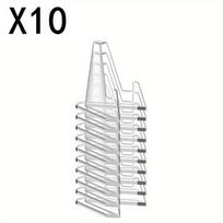 10/20/30pcs Transparent Acrylic Coin Display Stand Trading Card Stand Commemorative Coin Mini Stand Badge Stand Ornament