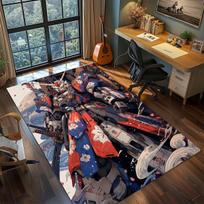 Gundam Anime Mecha Robot Rug Carpet Large Area Rug Non Slip Washable Floor Mat Gamer Room Bedroom Home Decor 60x90cm