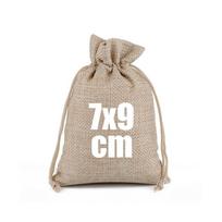 Christmas Burlap Storage Bag Present Candy Snack Gifts Packaging Pouches Linen Drawstring Bags Wedding Party Home Decoration 10pcs