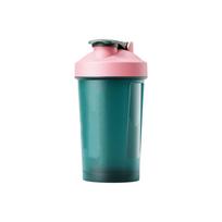 400ml Sports Shaker Bottle with Measurement Scale and Leak Proof Flip Lid Includes Cleaning Brush for Fitness and Gym Use žalia
