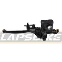 22mm L& R Brake Pump Front Master Cylinder Hydraulic Brake Lever Handle With Parking Brake & Stop Switch For ATV Quad Dirt Bike Left pump