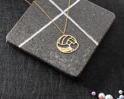 Dreamtimes Sports Number Necklace Volleyball Number Custom Senior Gift Volleyball Necklac Numbers Necklace Dainty Number 45cm&style2 balta