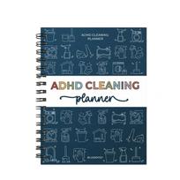 ADHD Cleaning Planner Annual Home Cleaning Schedule and Checklist Organizer Spiral Bound Book for Managing Household Tasks Effectively One Size