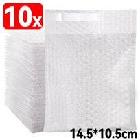 40-10Pack Transparent Bubble Mailers Self-Sealing Envelopes Waterproof Cushioned Padded Foam Shipping Bag for Storage Package