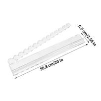 20-Inch Acrylic Quick Setup Mahjong Tile Holder Rack Mahjong Rack Set With Pusher For Players Seniors Hobbyists Game Room Family