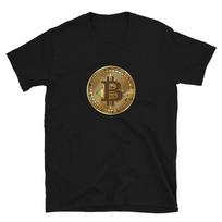 Bitcoin BTC Gold T- Shirt crypto trader gift tee XL