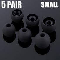 Replacement Earbud Tips Universal for Wired / Wireless Headphone Silicone Earbuds Caps S M L Size Black Transparent Earbud Tips 1 Set(5Pairs)