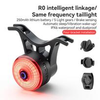 Rockbros Bike Light Brake Light Sense Vibration Sensing R0 Taillight Life Waterproof Team Function Tail Lights