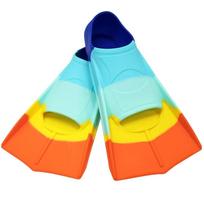 Silicone Fins Swim Training Snorkel Short Diving Flippers Frog Shoes Men Women Professional Breaststroke Freesnorkel Swimming XXS
