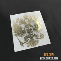 Laptop Auto Decals Laptop Sticker Coat of Arms of Russia Car Stickers  Nickel Metal Federation Eagle Emblem