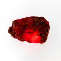 Uncut Raw ROUGH Ruby 444 Carat NATURAL Uncut Raw Ruby Rough CERTIFIED 55.1 mm raudona