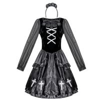 New Halloween Horror Nun Costume, Scary Thriller Vampire Trick Party Costume M