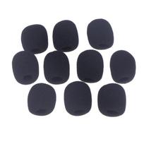10Pcs/set Headset Microphone Sponge For Motorcycle Intercom Helmet Bluetooth Headset Microphone Sponge Accessories