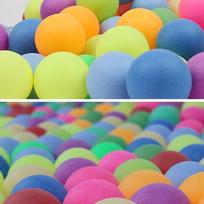 Numbered Color PP Ping Pong Balls