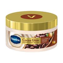 Vaseline Cocoa Glow plakta kūno sviestas 180 g 1 vnt. pakuotė giliai maitinimui ir švelniai švytinčiai odai