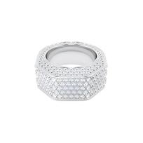 Swarovski Dextera Mados tendencija Aštuonkampis Rodžiu dengtas žiedas Moteriškas žiedas Baltas 5651363 50 white