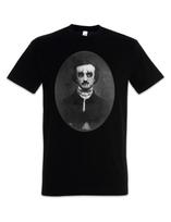 Poe Portrait T-Shirt Mens Womens Tees Top Edgar Allan Allen Symbol Poe Ravens Horror Author Nevermore M