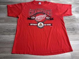 Vintage Detroit Red Wings Shirt Mens XL Red 1997 Hockey NHL Stanley Cup Champs 2XL