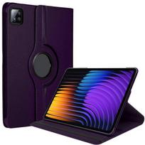 Coque pour Xiaomi Pad 7 / 7 Pro, Protection Antichoc Rotative 360° Cuir Synthétique Violet violetinė
