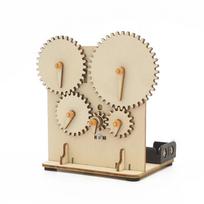 3D Diy Wooden Mechanical Gear Puzzle Electric-Powered Laser-Cut Stem Science Fun Kids Assembly Educational Building Gift Toy