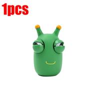 Green 1/3Pcs Worm Squeeze Eye Popping Toy Fidget Sensory Stress Easing Toy Adult Birthday Gift Decoration Ornament