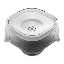 Floating Bowl Transparent Pet Water Dispenser 2000ML Large Capacity Suspended Plate Design Stable Water Surface Pet Dish dramblio kaulas