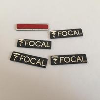 2pcs 5pcs 10pcs FOCAL car Hi-Fi Speaker audio Speaker Badge stereo Emblem sticker Decal styling accessories 2pcs