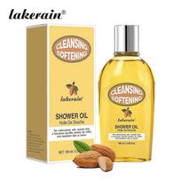 Cleansing & Softening Almond Shower Oil, Body Wash & Shaving Base Purifies & Smooths Without Drying Skin, Milky Lather, Nourishing Skincare 1PCS