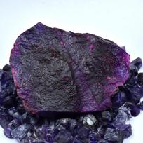174 Ct Natural Raw Uncut Purple Tanzanite CERTIFIED Rough Gemstone Free Gift 82.2 mm approx violetinė