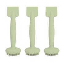 3pcs Double Headed Face Cleansing Brush Soft Silicone Ergonomic Design Face Mask Applicator for Face Skincare