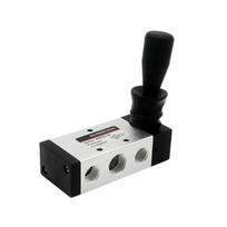 4H210-08 2 Position 5 Port 4H310-10 4H410-15 Air Manual Valve Pneumatic Control Valve 5/2 Way Hand Lever Operated Control Valve (as the picture,4H210-08)