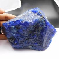 Natural 176.40 Ct CERTIFIED Blue Sapphire Uncut Raw Rough Loose Gemstone 150 mm approx mėlyna